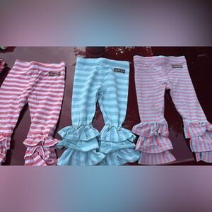 Matilda Jane Pink and Blue Striped Leggings